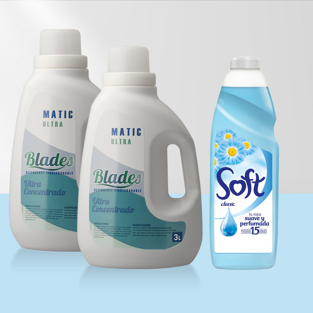 Detergente Ultra 6 Lts + Suavizante Soft 1 Litro