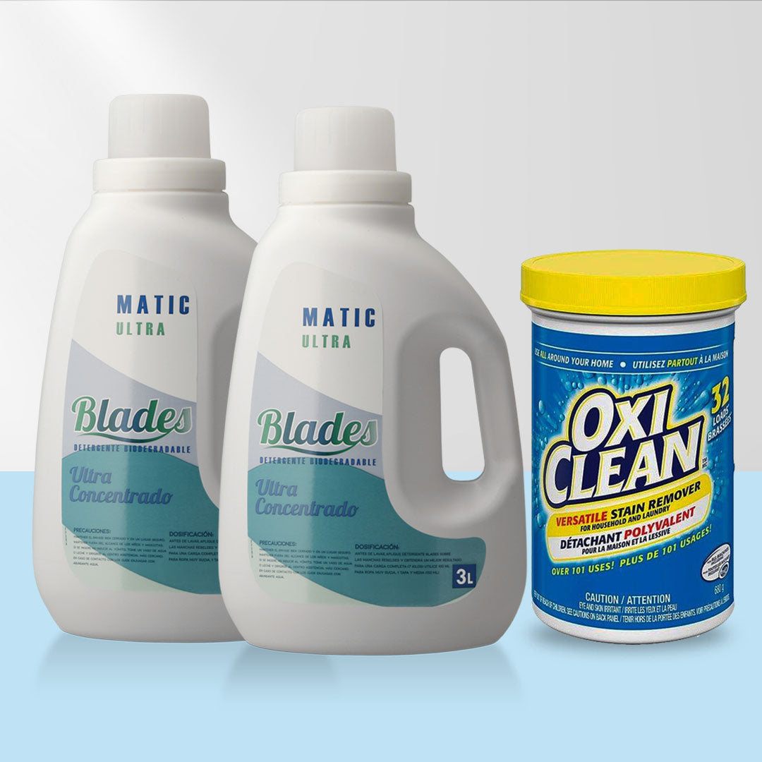 Detergente Ultra 6 Lts + Quitamanchas en Polvo Versátil OxiClean 680 grs.