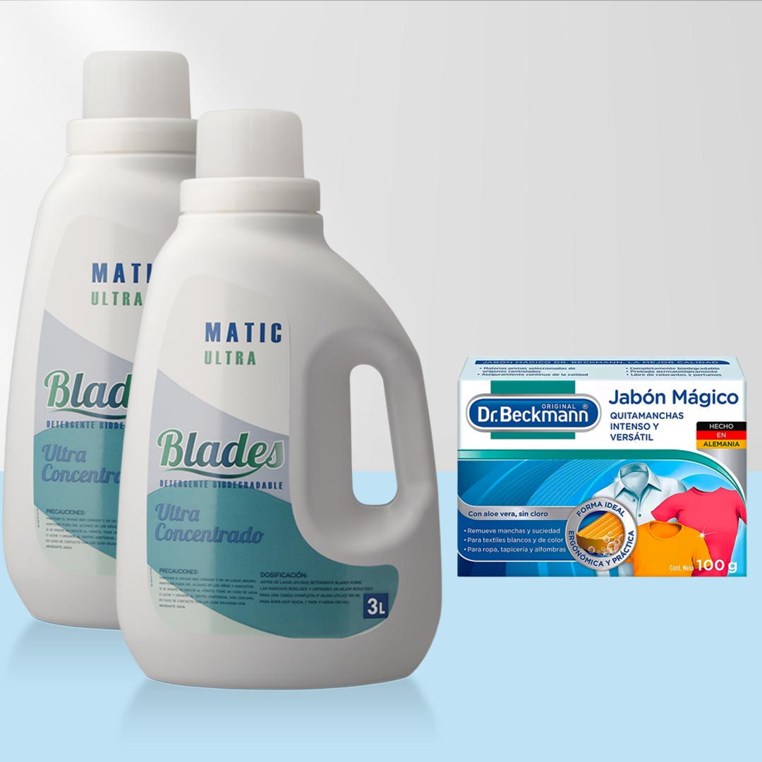 Detergente Ultra 6 Litros + Jabón Mágico Dr. Beckmann 100 grs