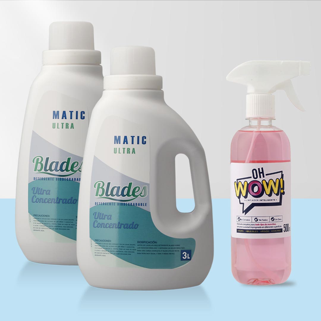 Detergente Ultra 6 Lts Blades + Limpiador Inteligente OH WOW! 500ml