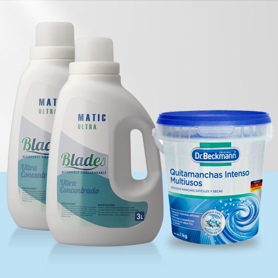 Detergente Ultra 6 Litros + Quitamanchas Dr. Beckmann 1 kilo