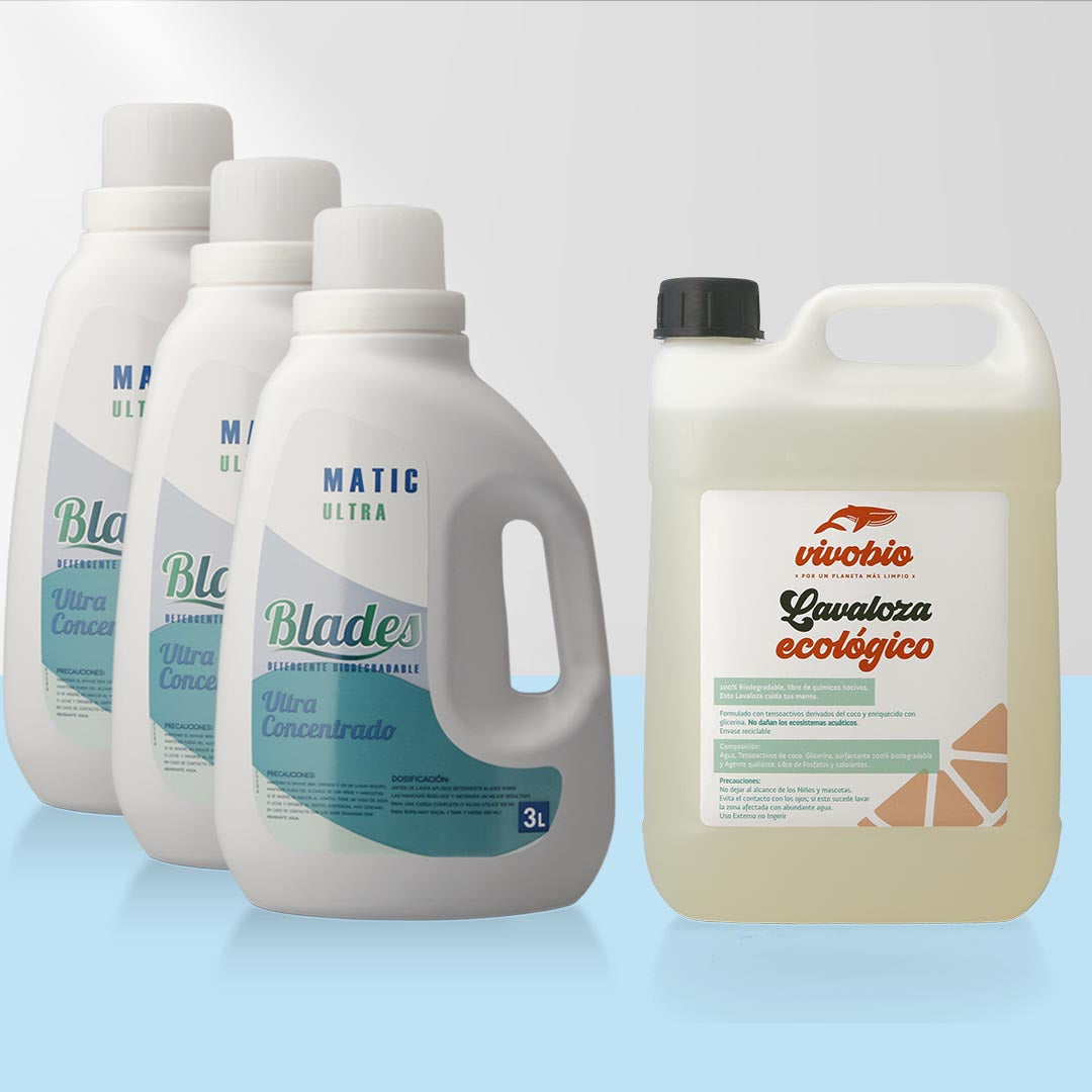 Detergente Ultra 9 Lts + Lavaloza Ecoligico 5 Lts VivoBio