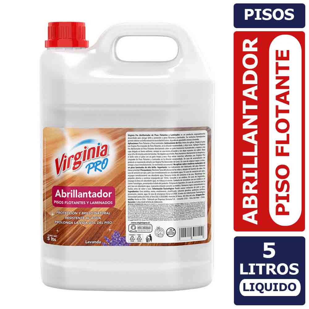 Abrillantador Pisos flotante Virginia 5 Lts