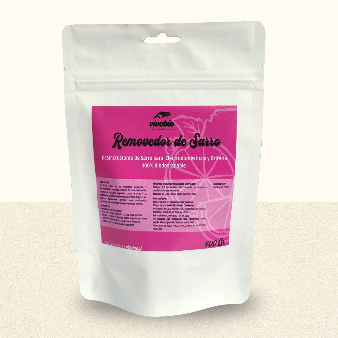 Removedor de Sarro Ecológico VivoBio 400 gr (Acido Cítrico)