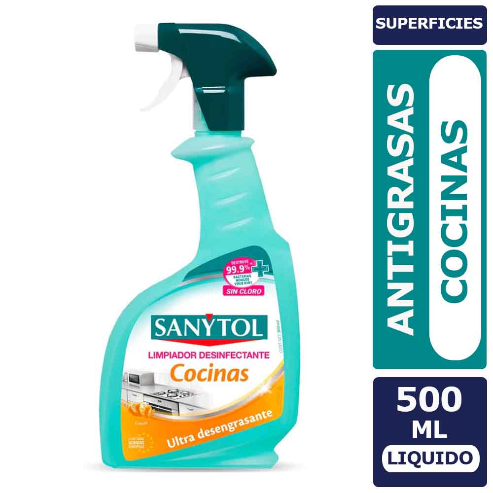Antigrasa Desinfectante Cocina Sanytol 500 cc – Blades cl