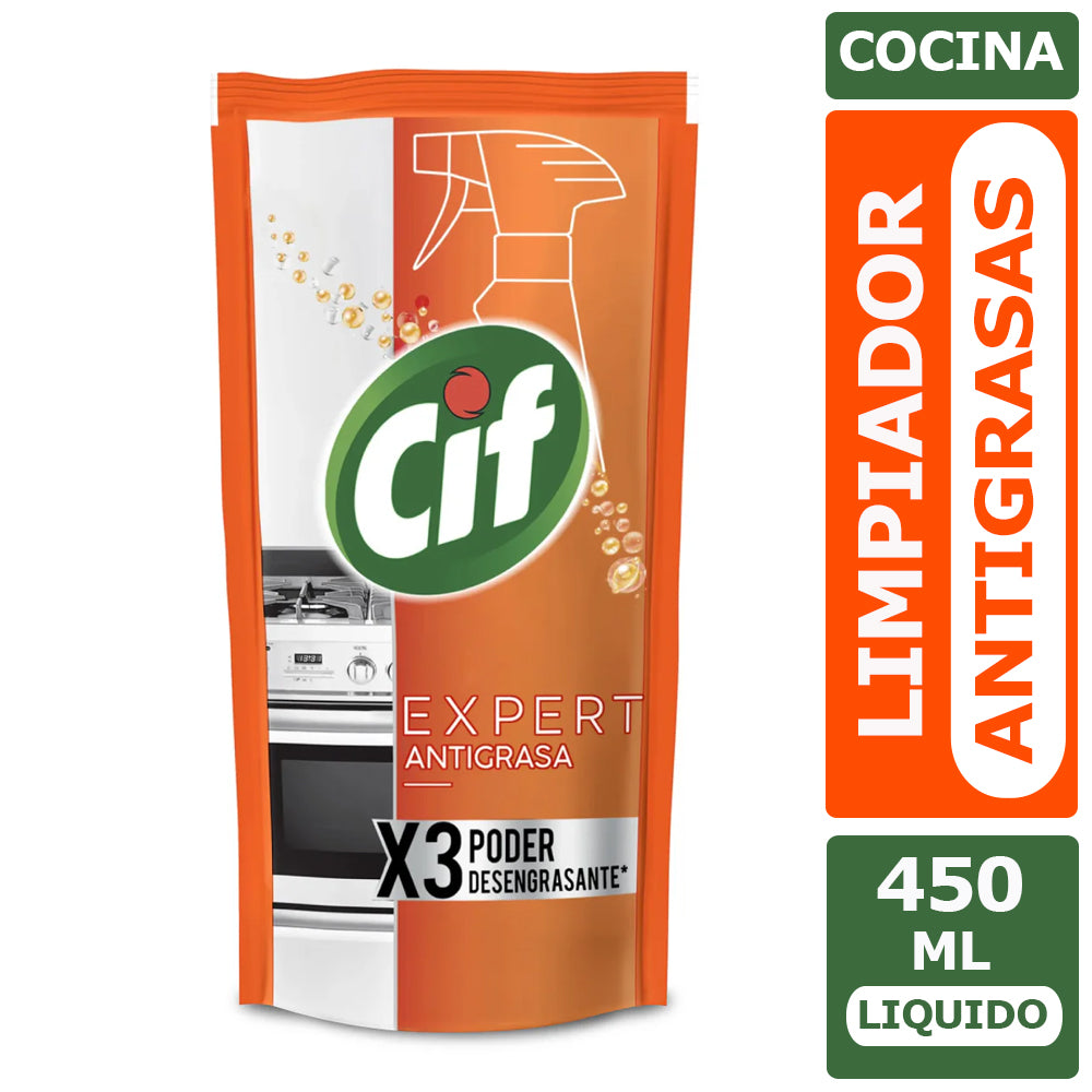 Antigrasa Cocina recarga Cif Doypack 450 ml