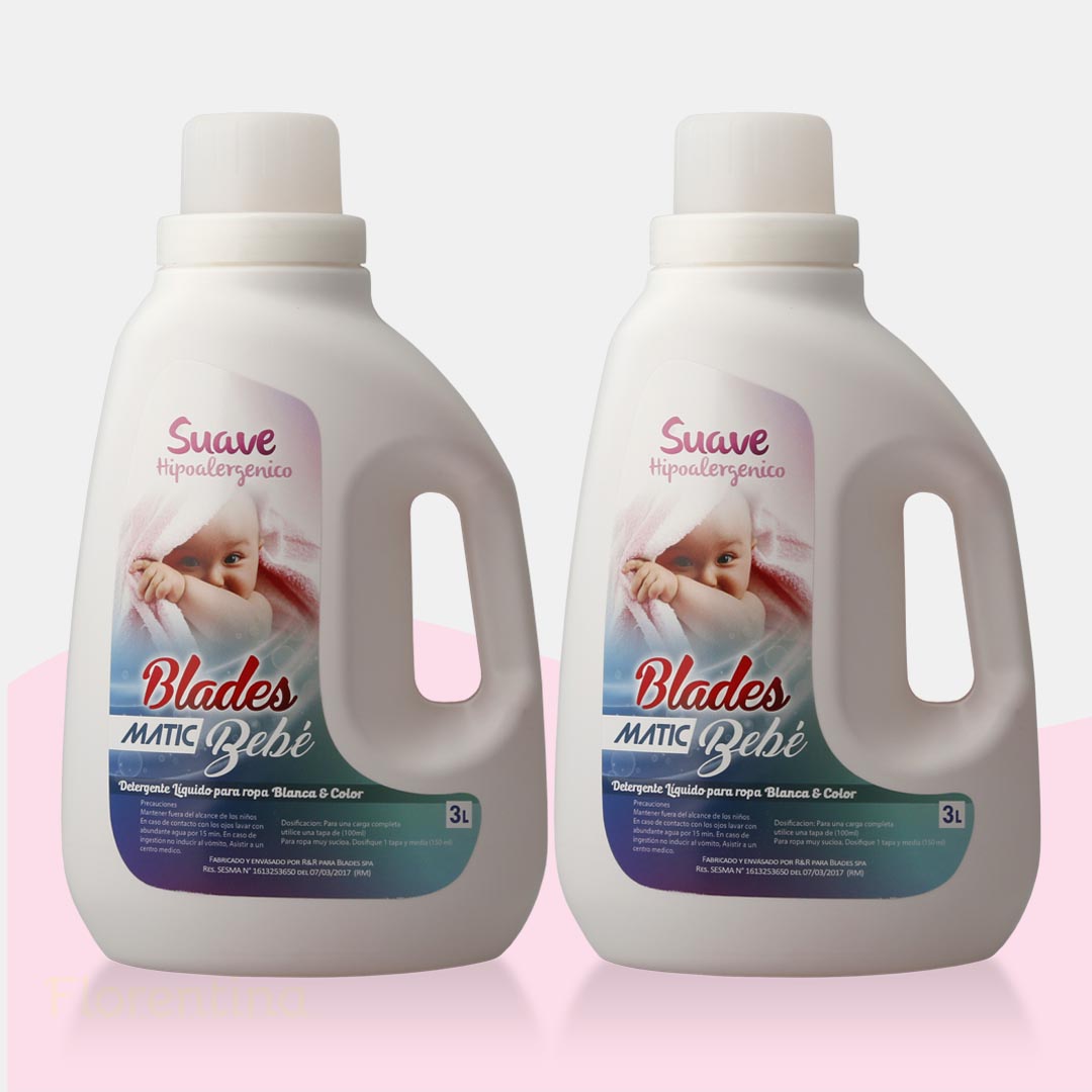 Detergente Hipoalergénico 2 bidones de 3 Litros c/u
