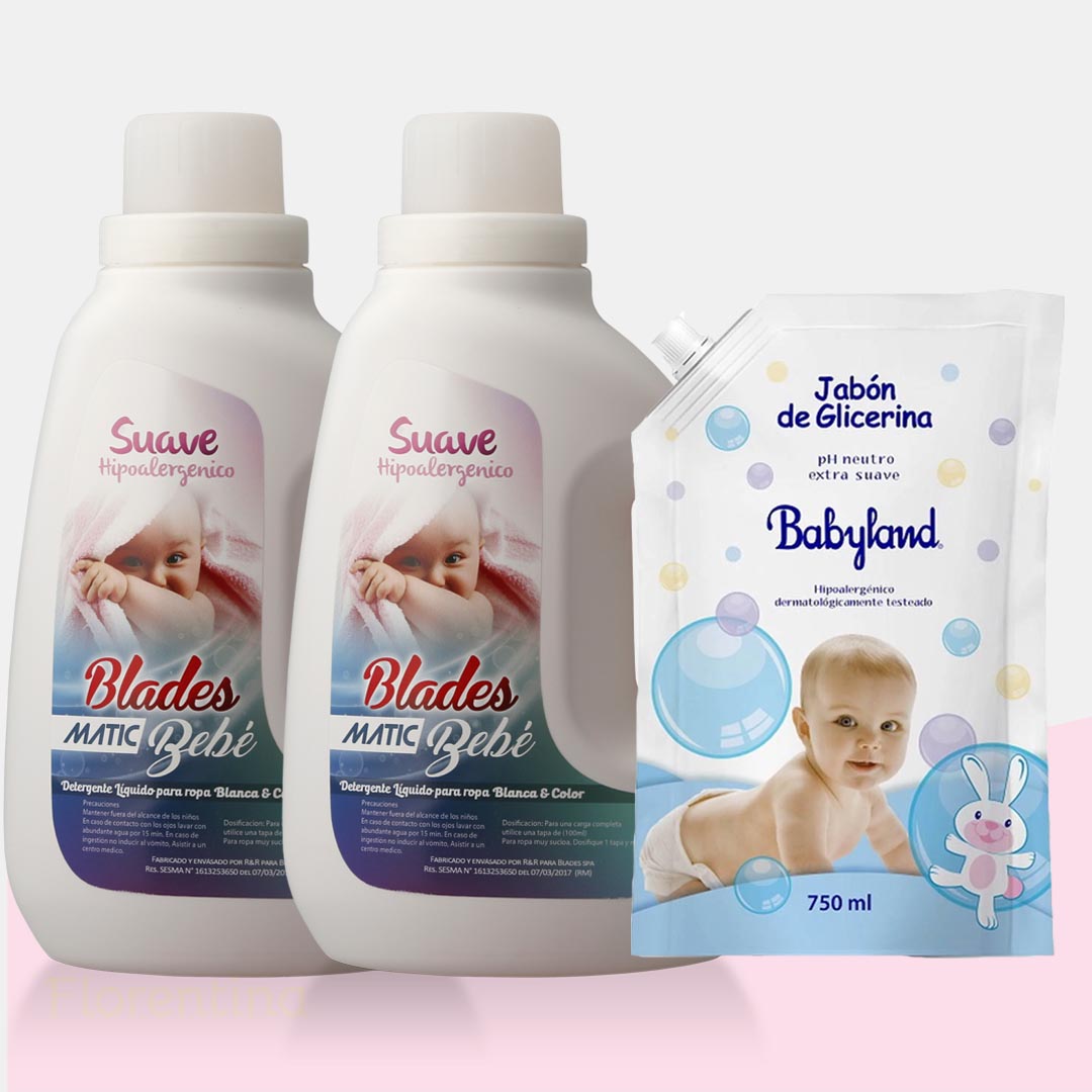 Detergente Hipoalergénico 6 litros + Jabón Hipoalergénico Babyland 750ml