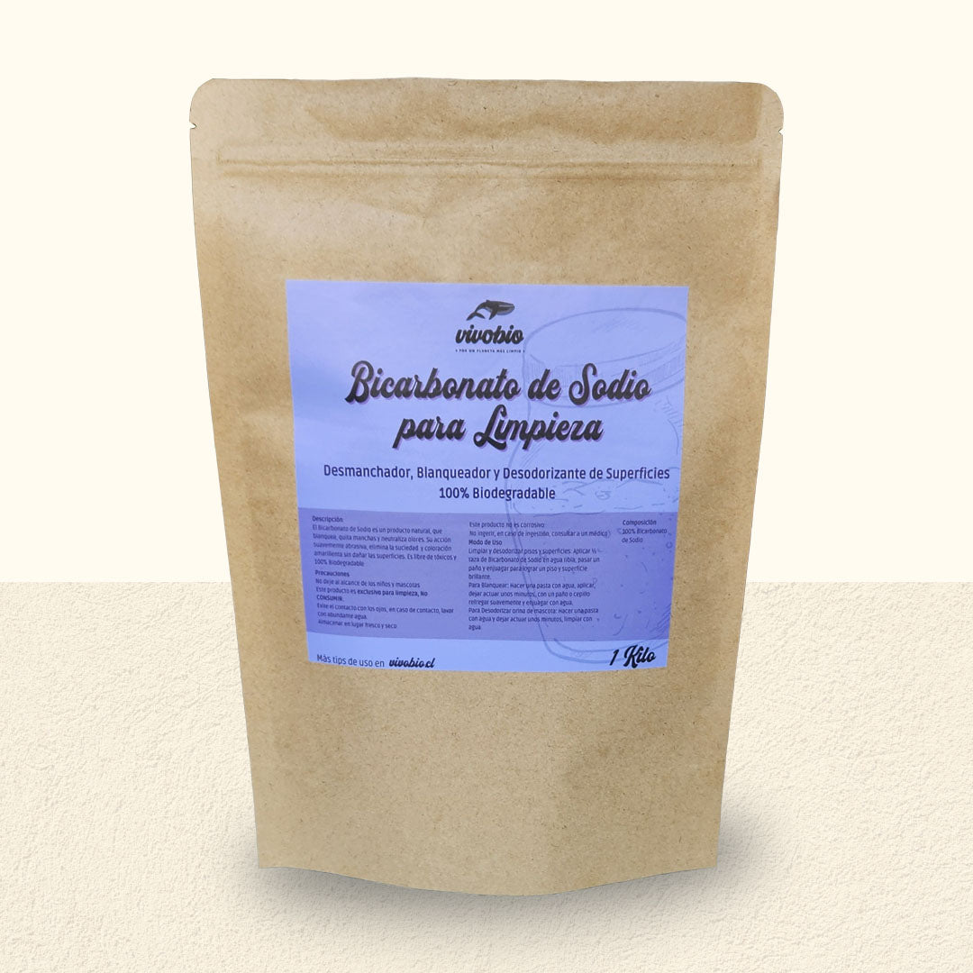 Bicarbonato de Sodio para Limpieza Vivobio 1 Kilo