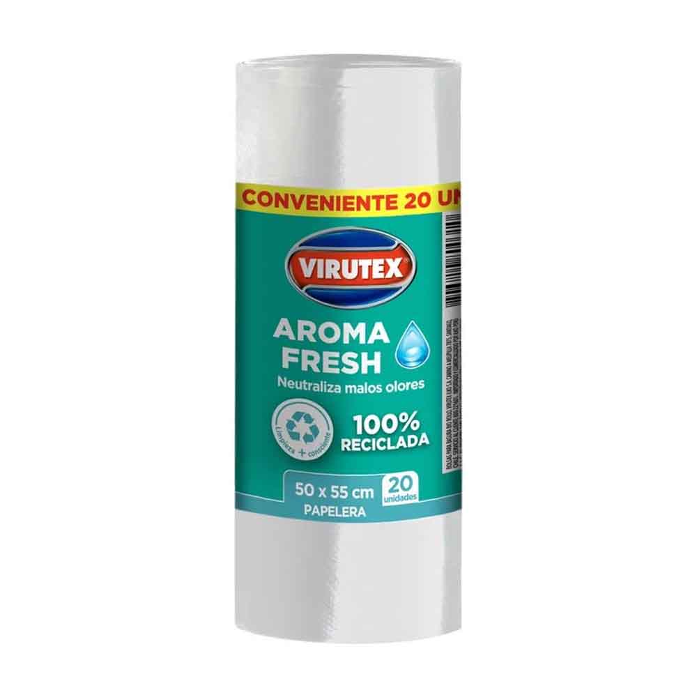 Bolsas de Basura Ecológicas Papelera Virutex 50 x 55 cm 20 Unid.