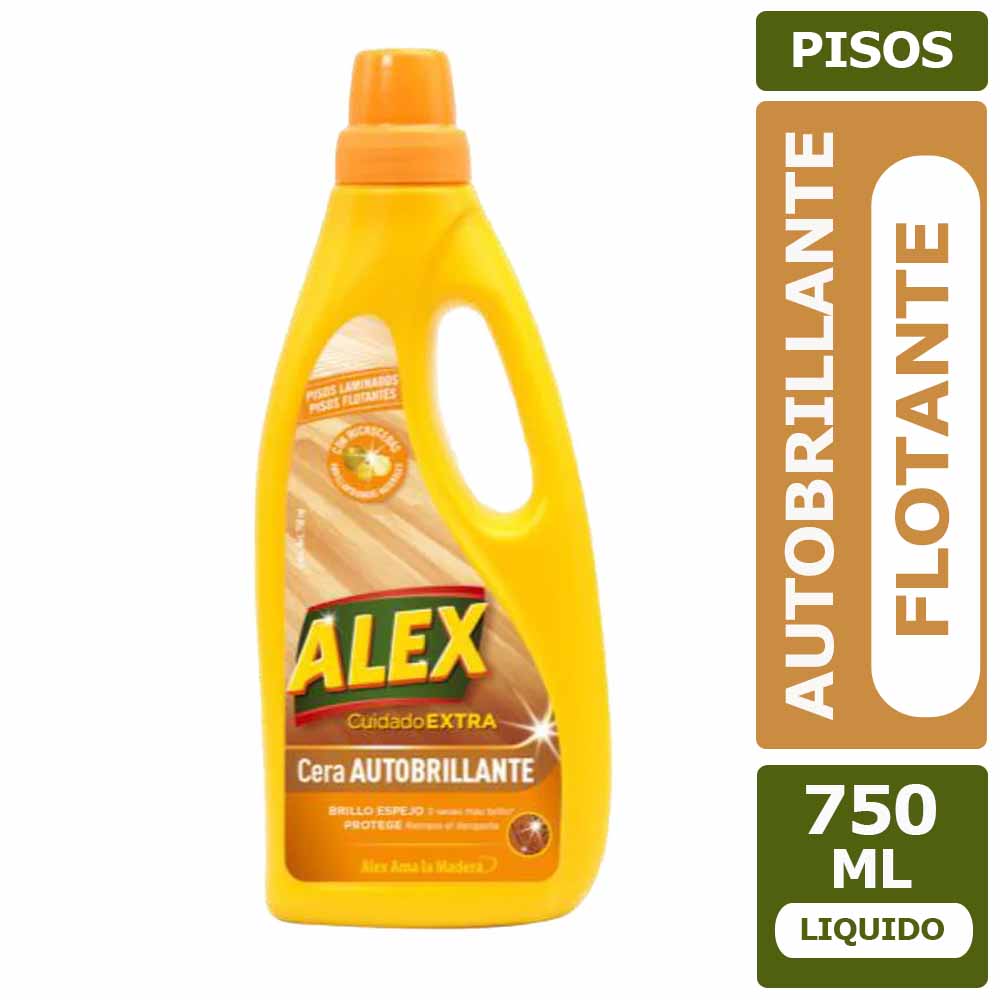 Cera Líquida Autobrillante Piso Laminado 750 cc Alex