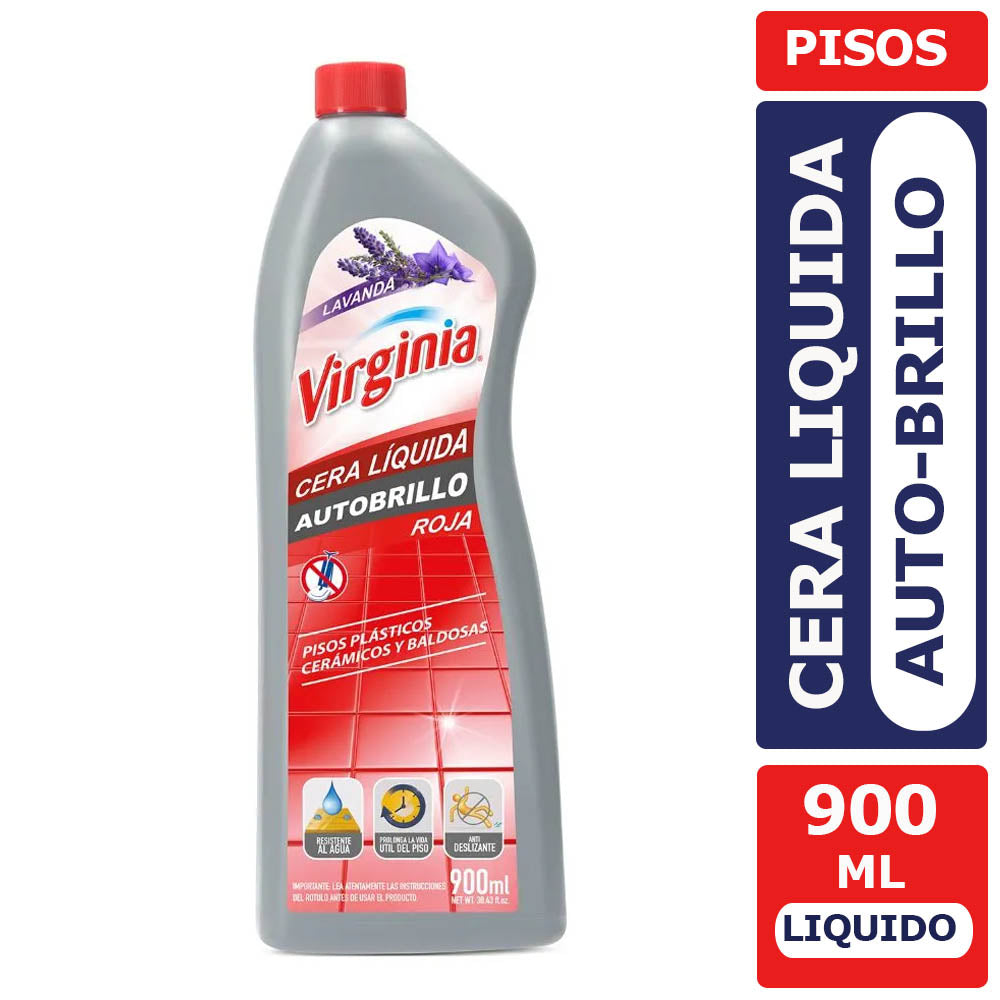 Cera Liquida Auto Brillo Roja 900 ml Virginia