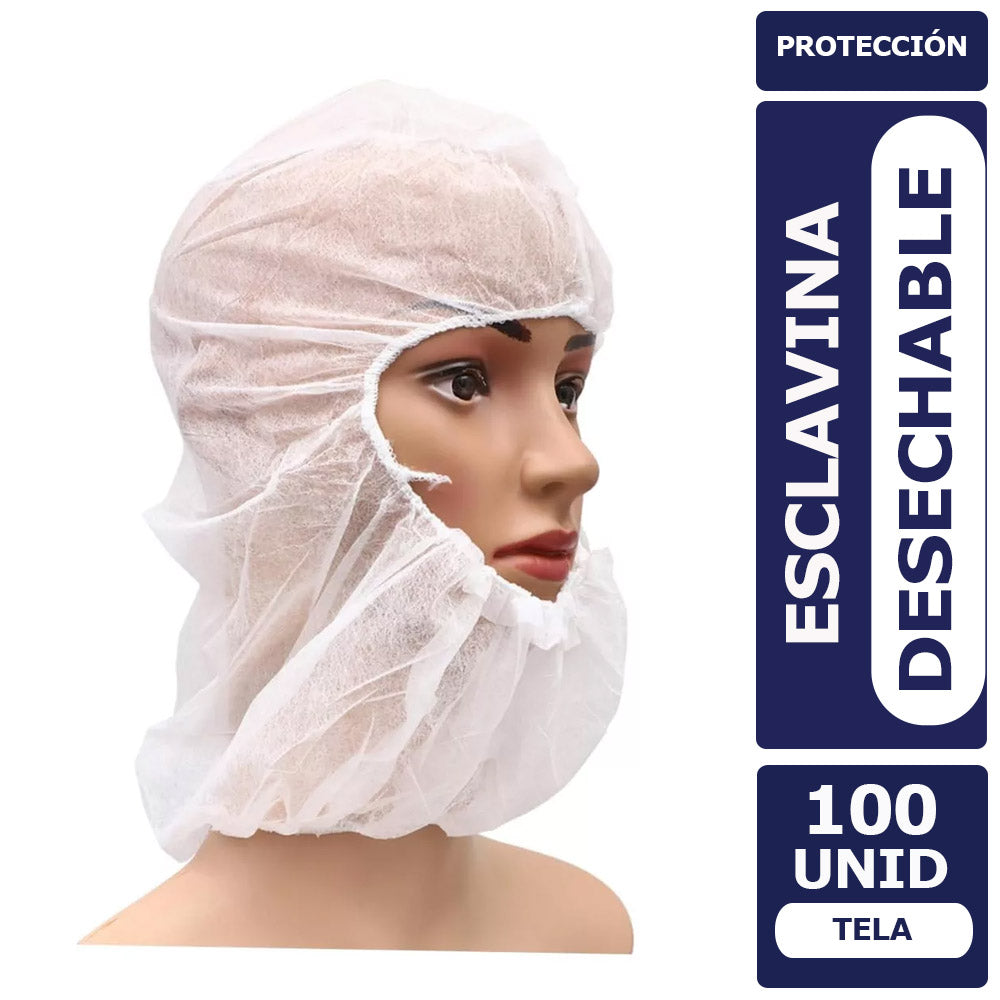 Esclavina desechable blanca (100 unid)