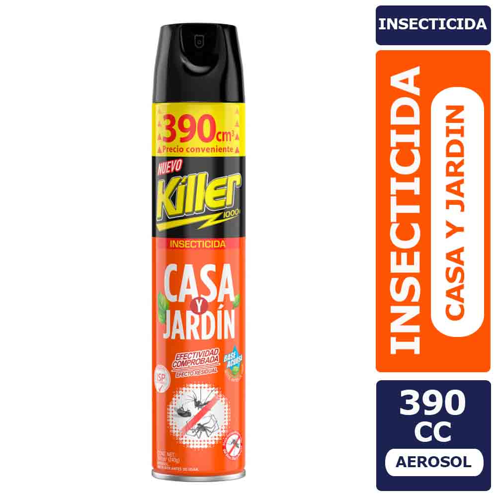 Killer Insecticida Casa y Jardín 390 cc Virginia
