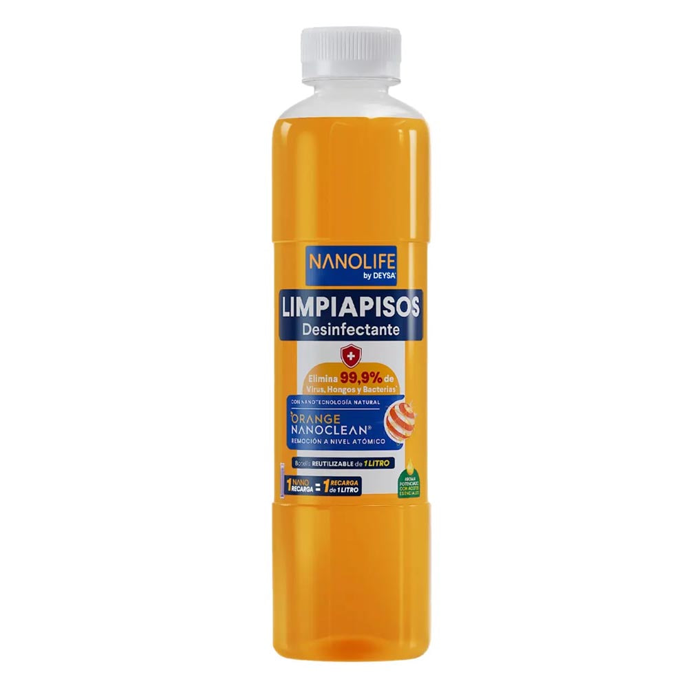 Limpia Pisos Nanolife Desinfectante Aroma Cítrico Natural 1 Litro