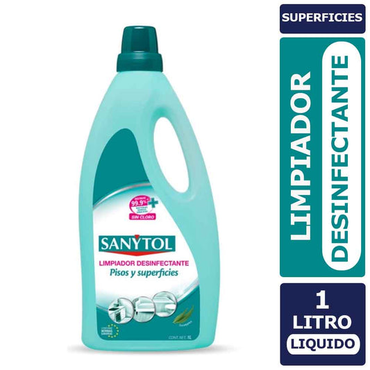Limpiador Desinfectante de pisos y superficies Sanytol 1 litro
