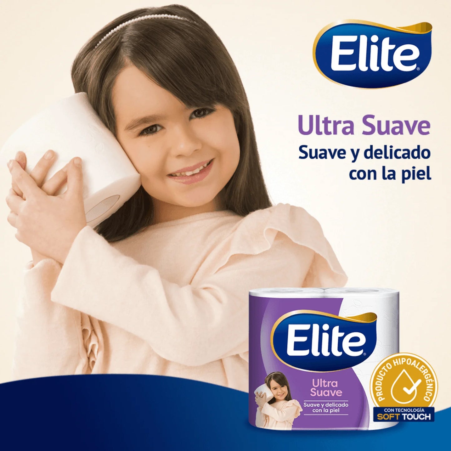 Papel Higiénico Ultra doble hoja Elite 16 rollos x 50 Mts. c/u