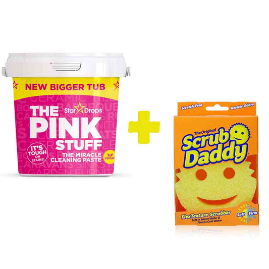 Pasta Limpiadora Multiuso The Pink Stuff 850 ml. + Esponja Scrub Daddy 1 Unid