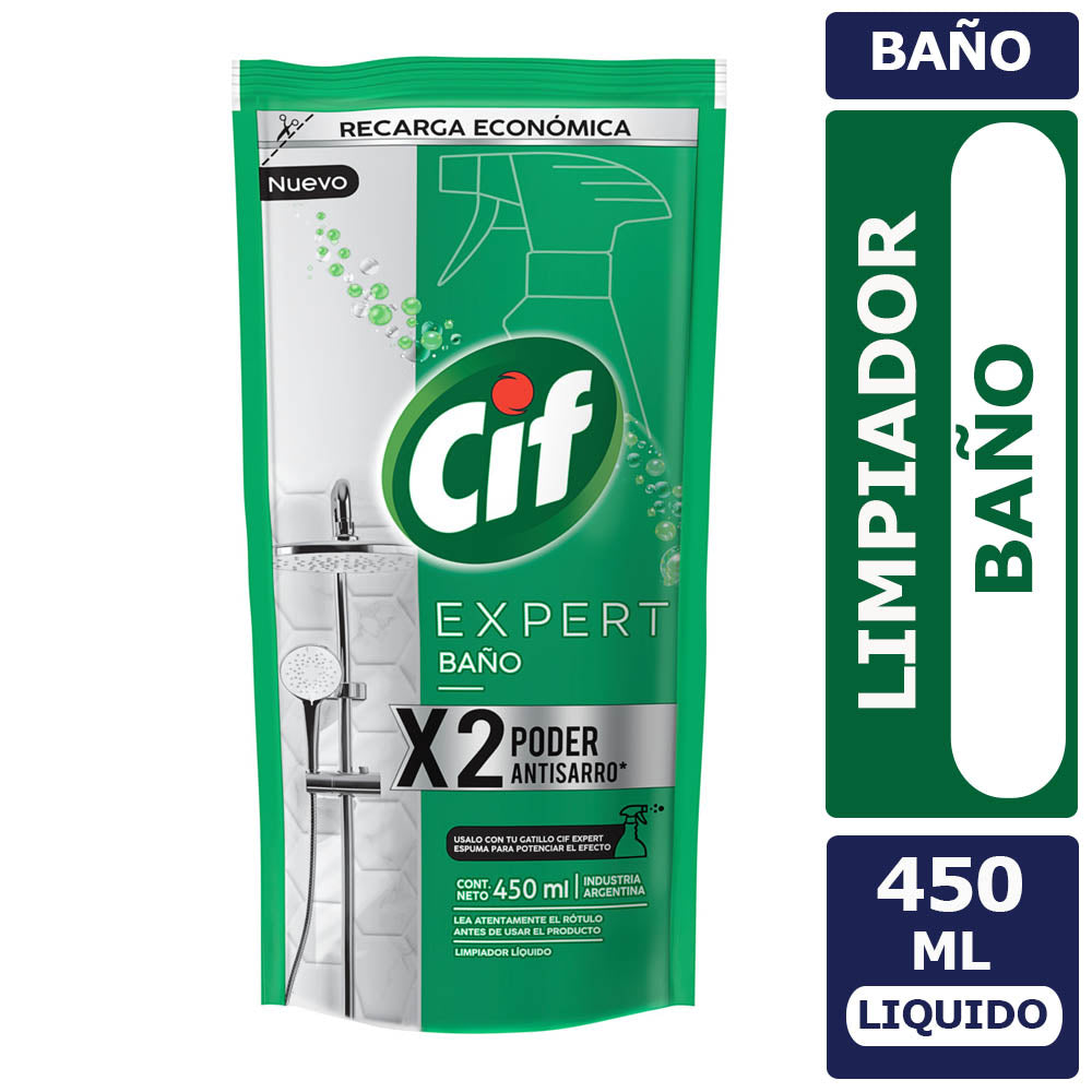 Limpiador baño Cif doypack 450 ml.