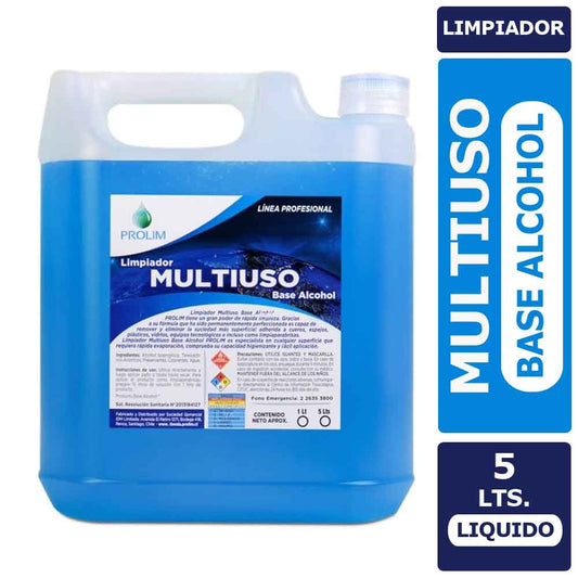Limpiador Multiuso Base Alcohol 5 Lts. Prolim