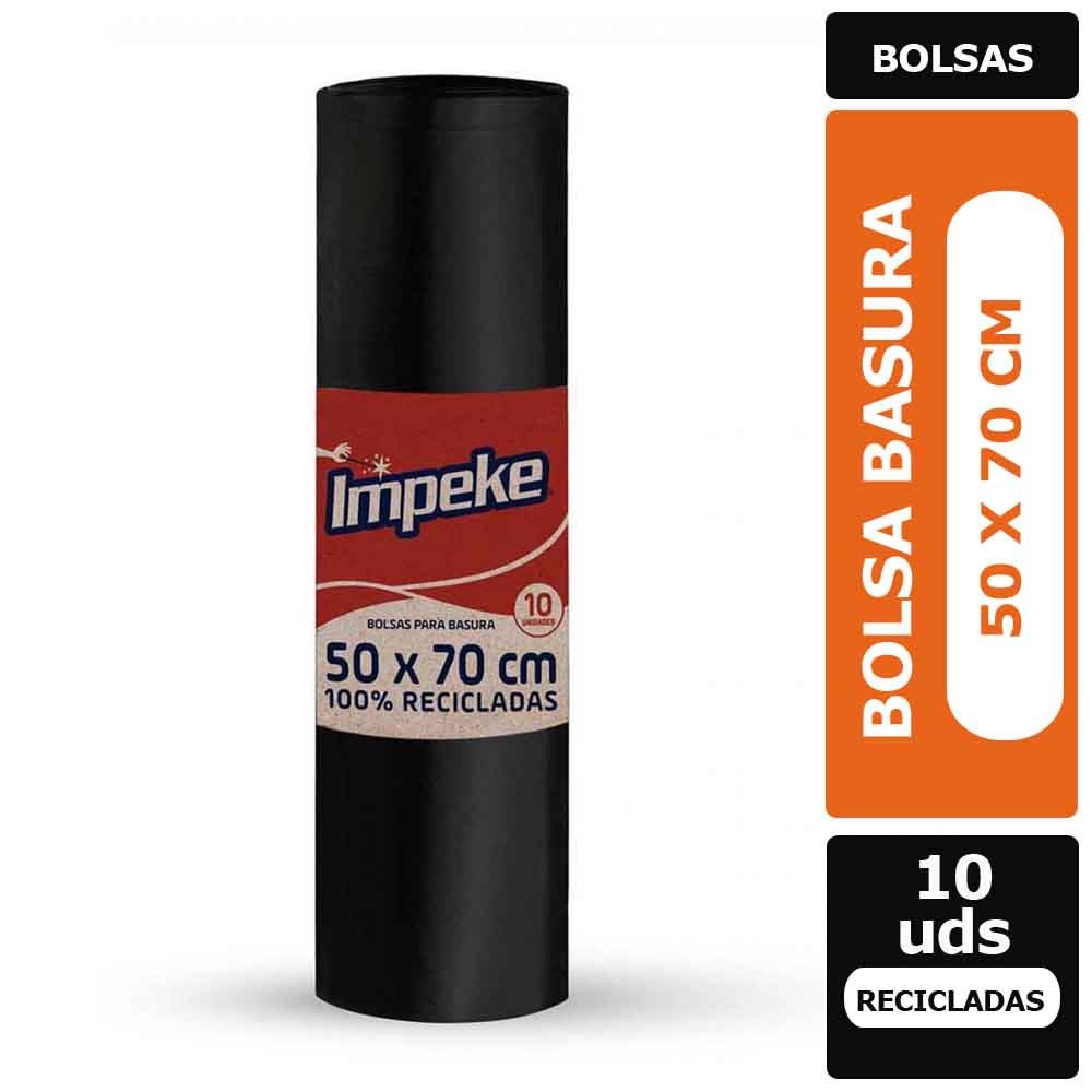 Bolsa Basura 50×70 Hogar x 10 Unidades Impeke