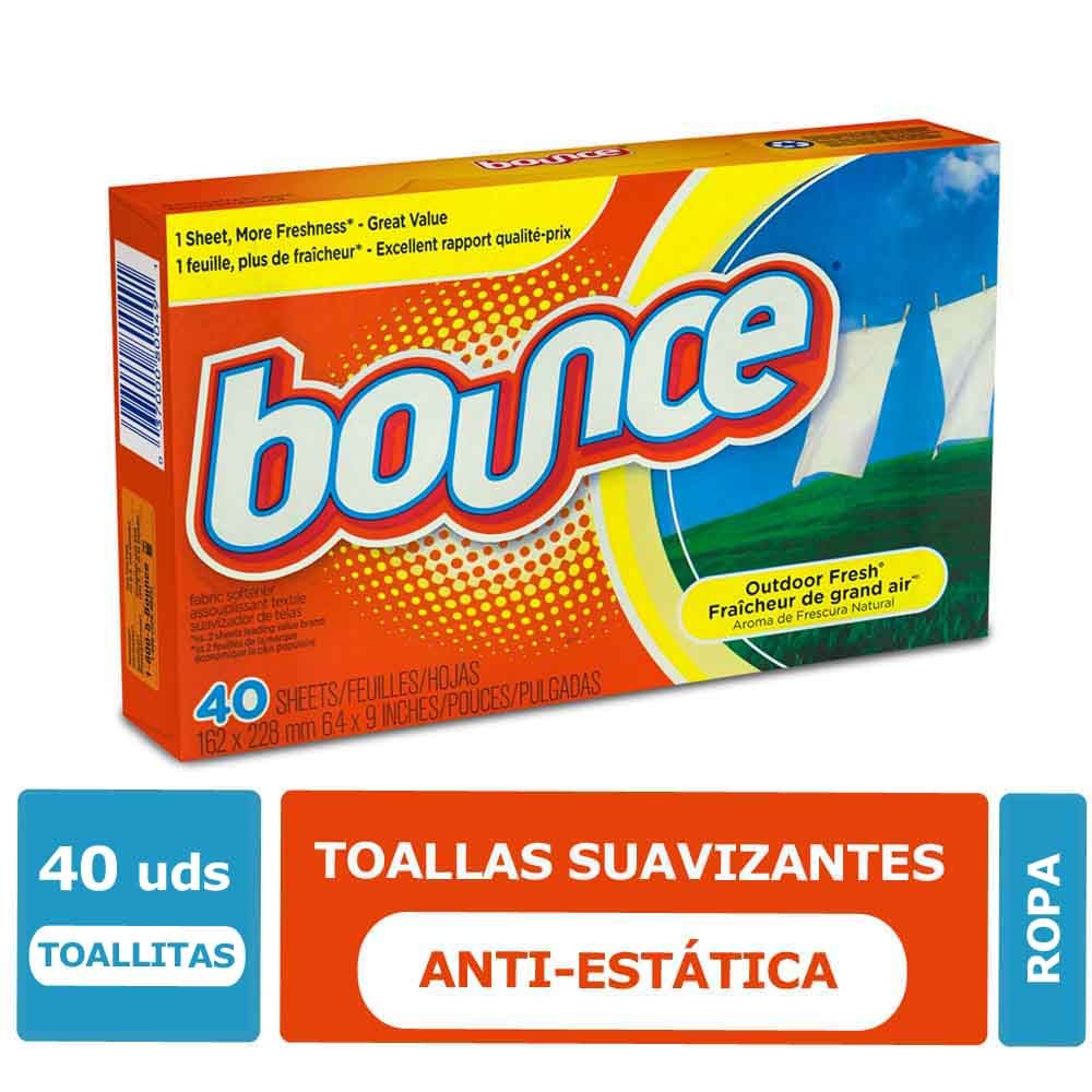 Toallitas Suavizantes Anti-Estática Bounce 34 Unid.