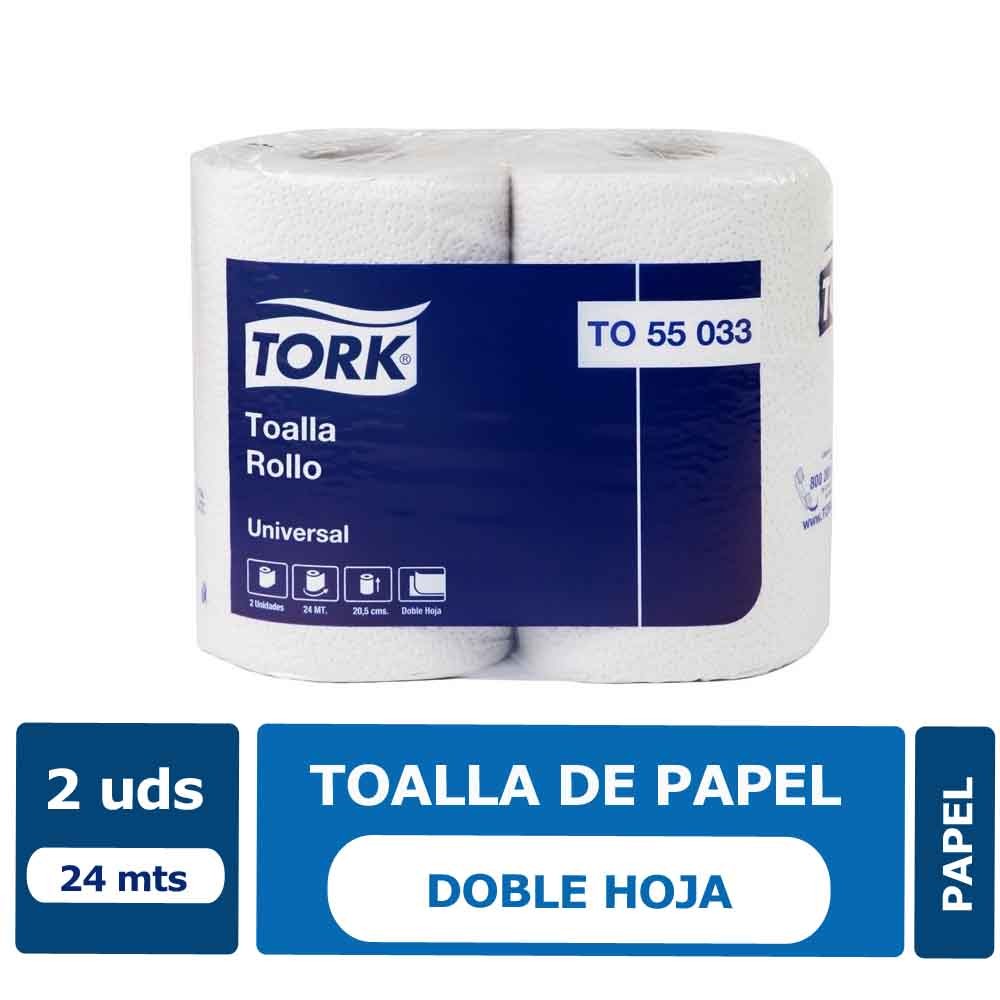 Toalla de Papel Tork 2 Unidades x 24 mts c/u Doble Hoja