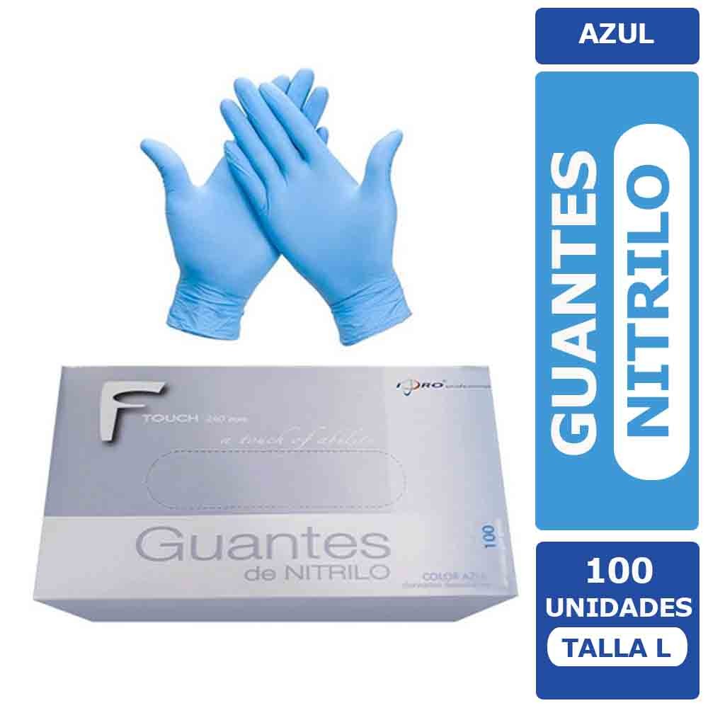 Guantes Nitrilo caja 100 Unid. Azul Talla M y L – Blades cl