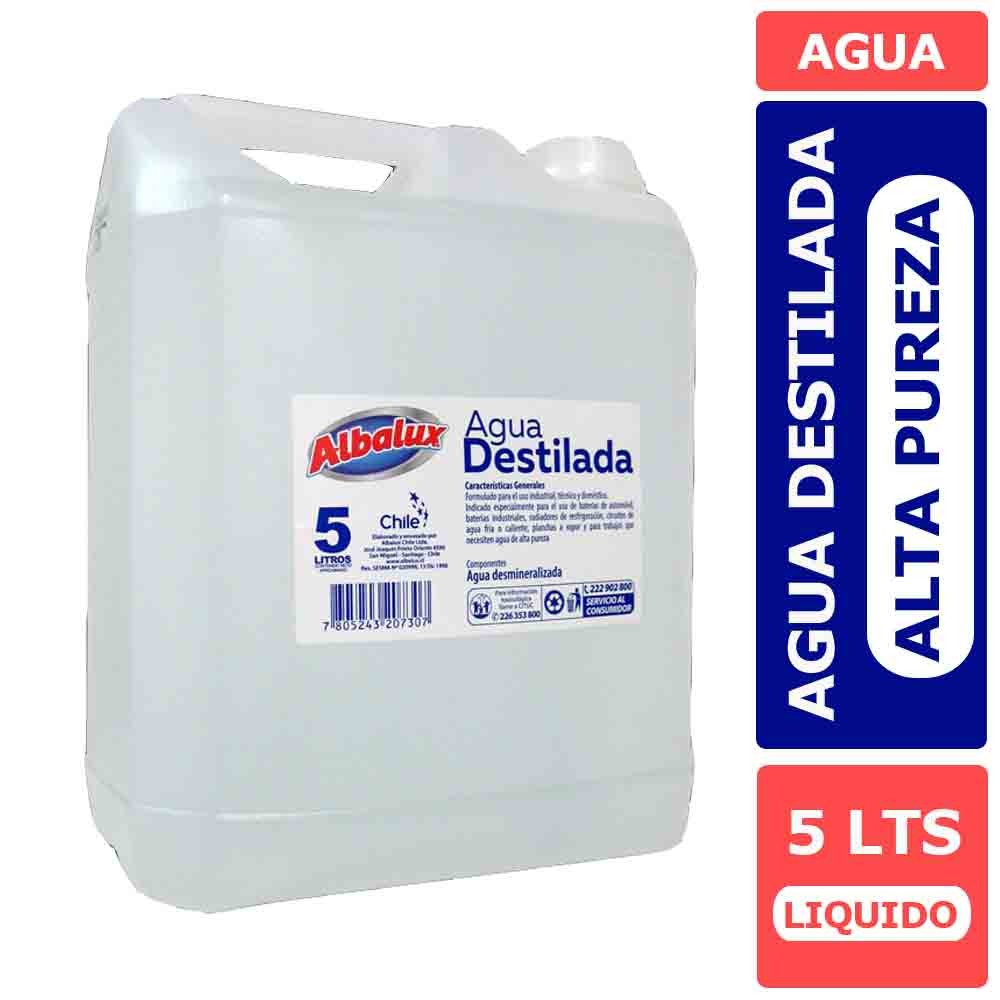 Agua Destilada Desmineralizada X 5 Litros