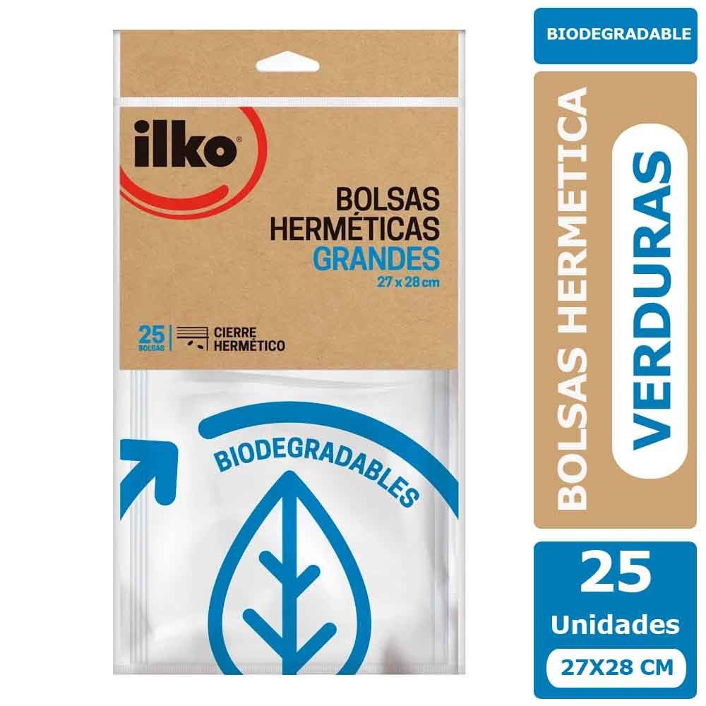 Bolsa Hermetica Verduras 27x28 cms 25 unid. Ilko