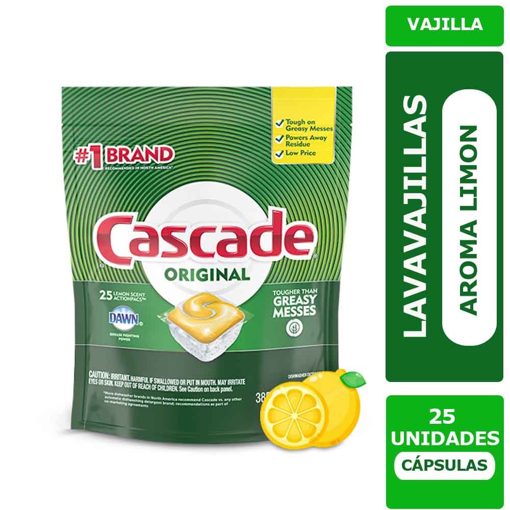 Lavavajilla Pods Limon Cascade Original 25 unid