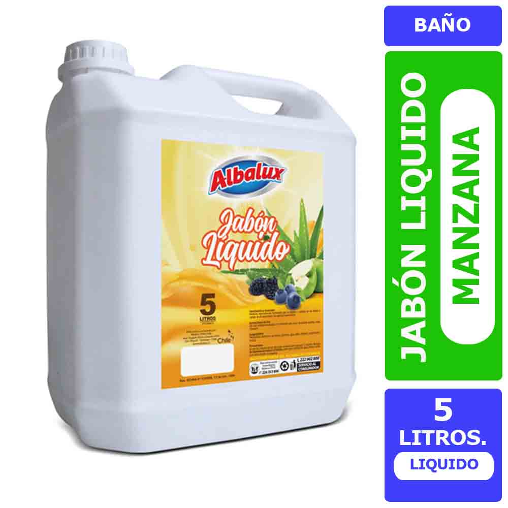 Jabón Liquido Albalux 5 lts manzana
