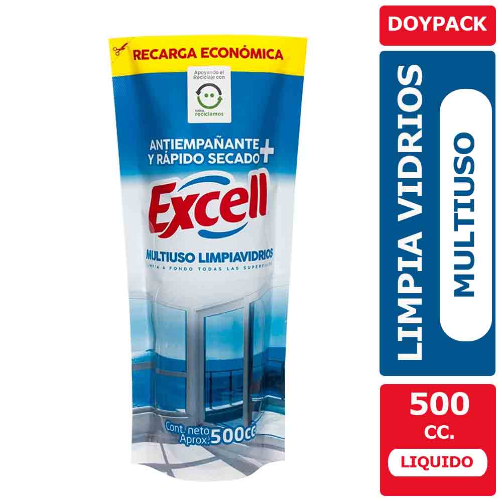 Limpia vidrios Multiuso Doypack 500cc Excell