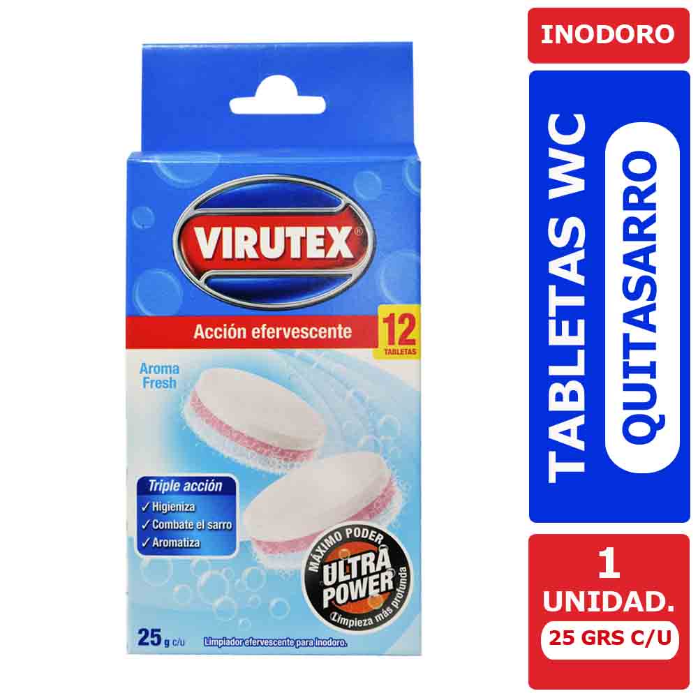 Tabletas WC Quitasarro Efervescentes 12 Unidades