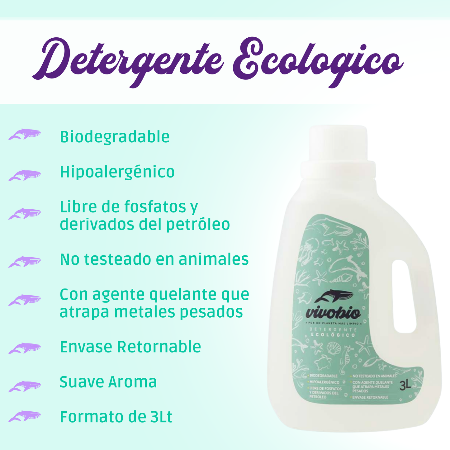 Detergente Ecológico VivoBio 3 Lts.