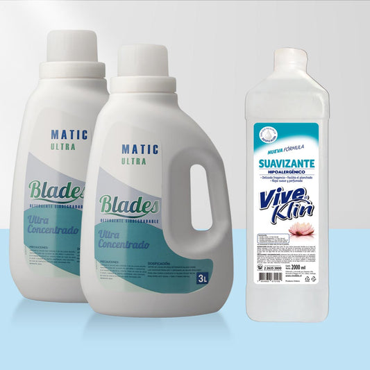 Detergente Ultra 6 Lts + Suavizante Hipoalergénico 2 Lts Viveklin