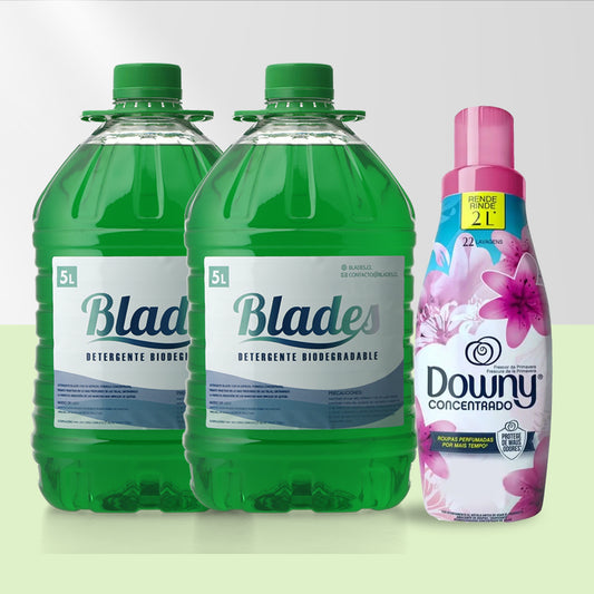 Detergente concentrado 10 Lts + Suavizante Downy Frescor de Primevera 500ml