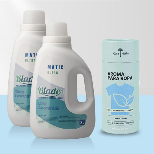 Detergente Ultra 6 Lts. + Perlas Aromáticas Aroma Bahia Coral Casa Nativa 250 grs