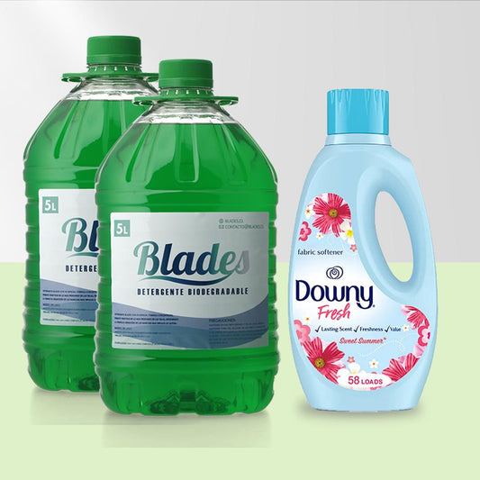 10 Litros Detergente + Suavizante Downy Dulce Verano 1.48 lts.