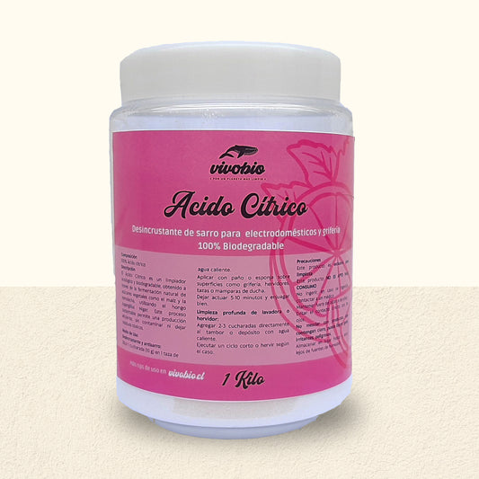 Acido Cítrico Removedor de Sarro Ecológico VivoBio 1 kilo