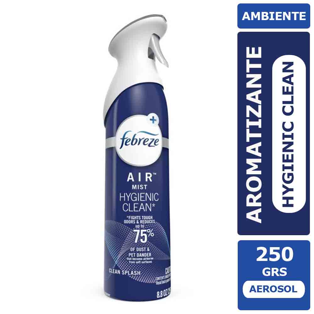 Aromatizante Ambiental Febreze Hygienic Clean 250 grs
