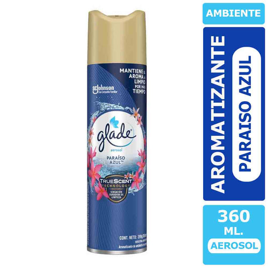 Desodorante Ambienta Glade Paraiso Azul, 360 ml