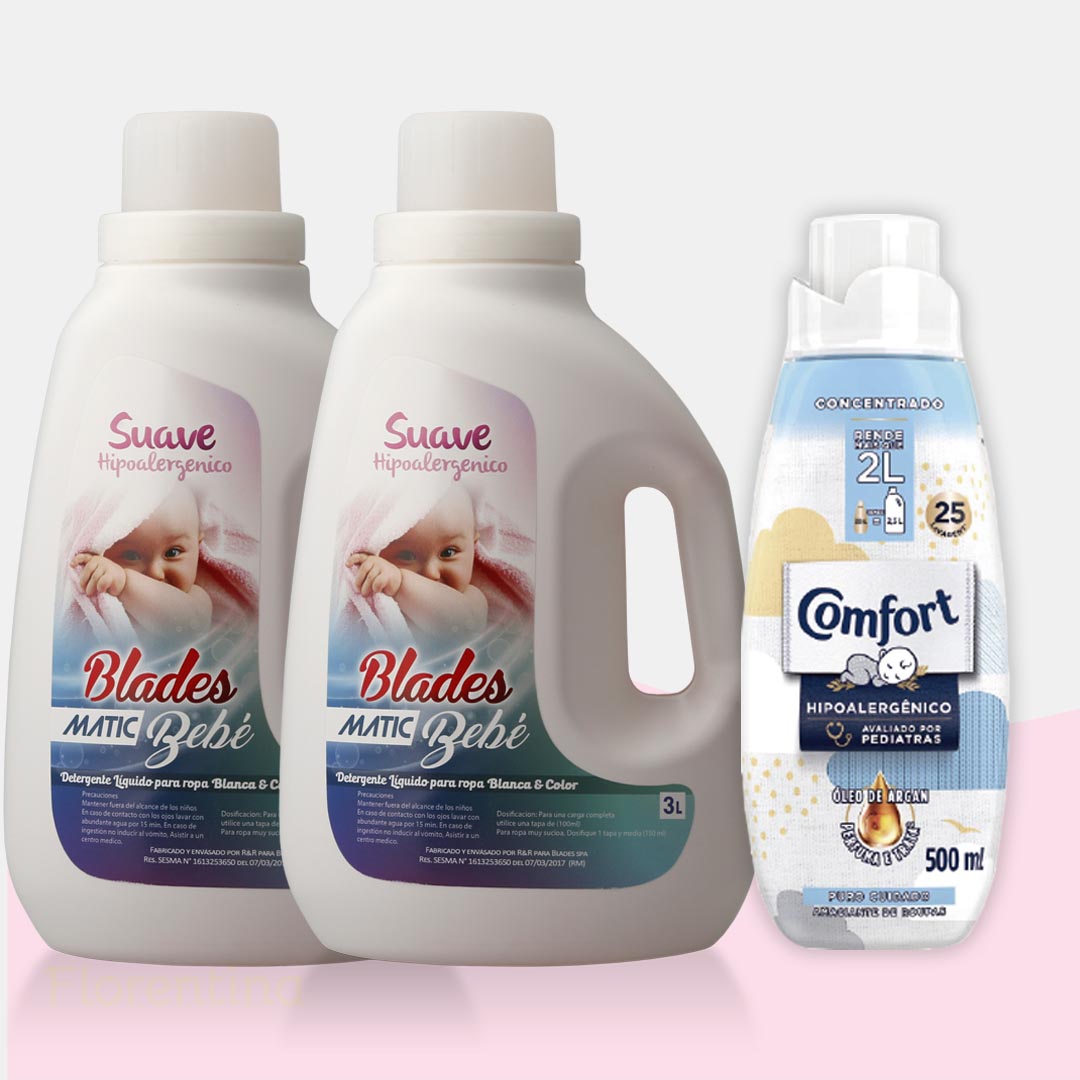 Detergente Hipoalergénico 6 lts + Suavizante  Comfort  Hipoalergénico 500ml