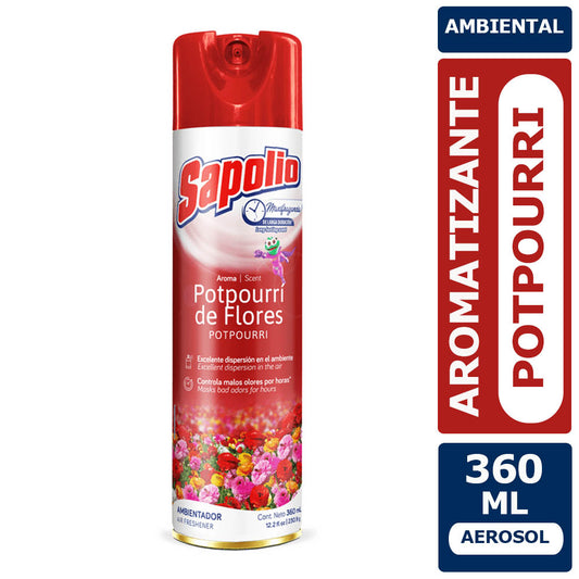 Ambientador Potpourri de flores Sapolio 360 ml