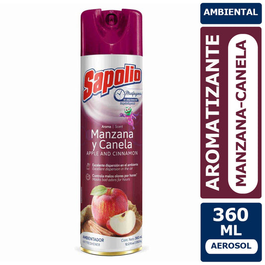 Ambientador manzana canela Sapolio 360 ml