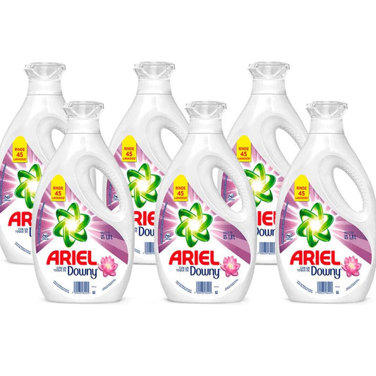 Detergente Ariel Concentrado + Toque Downy  6 x 1,8 Lts.