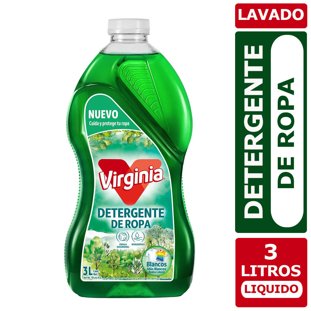 Detergente Para Ropa Virginia Diluido 3L