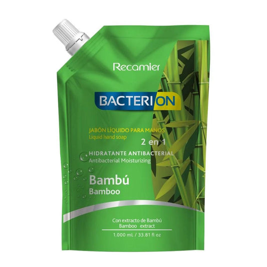 Jabon Hidratante Antibacterial Bambu Bacterion 1 Lt