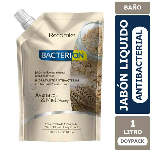 Jabón Líquido Antibacterial  Avena & Miel 1 Litro