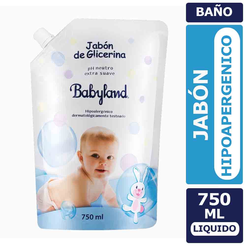 Jabon Liquido Glicerina Doypack Babyland 750 ml